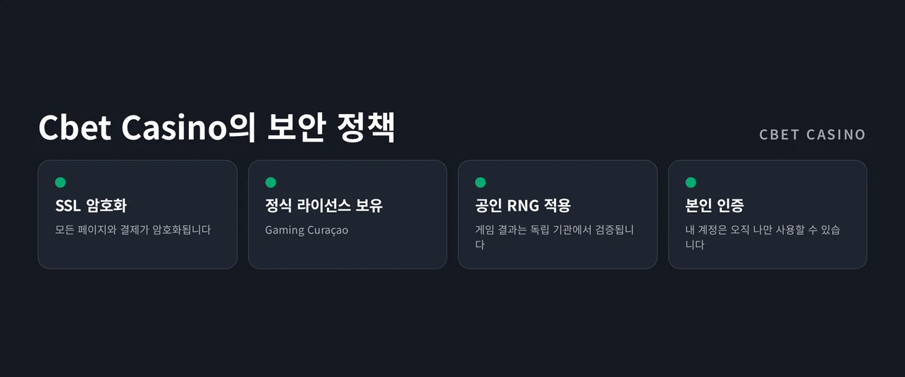 보안 정책 네 항목 파악하세요